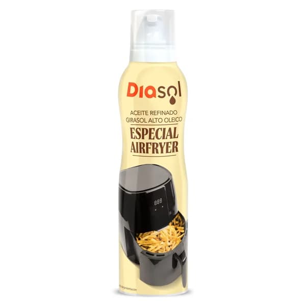 Aceite de girasol alto oleico especial freidora de aire Diasol spray 200 ml - 0.2 l - Imagen del producto en Findit