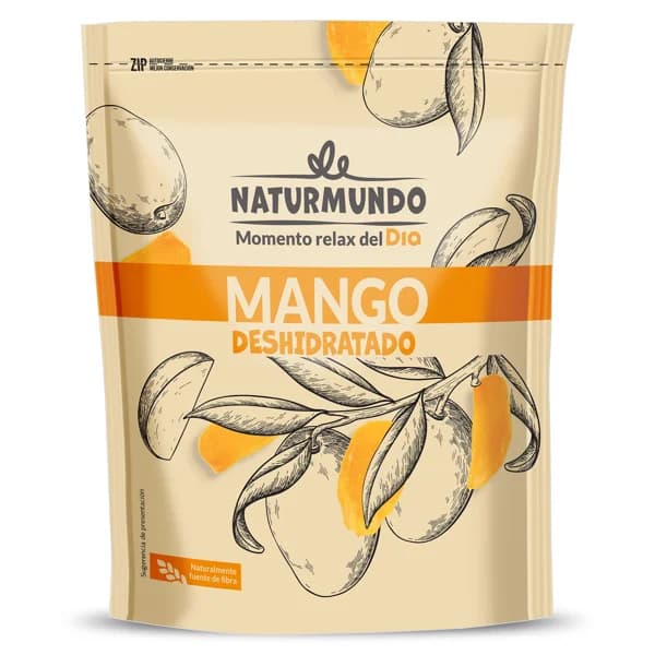 Mango deshidratado Naturmundo de Dia bolsa 90 g - 0.08 kg - Imagen del producto en Findit