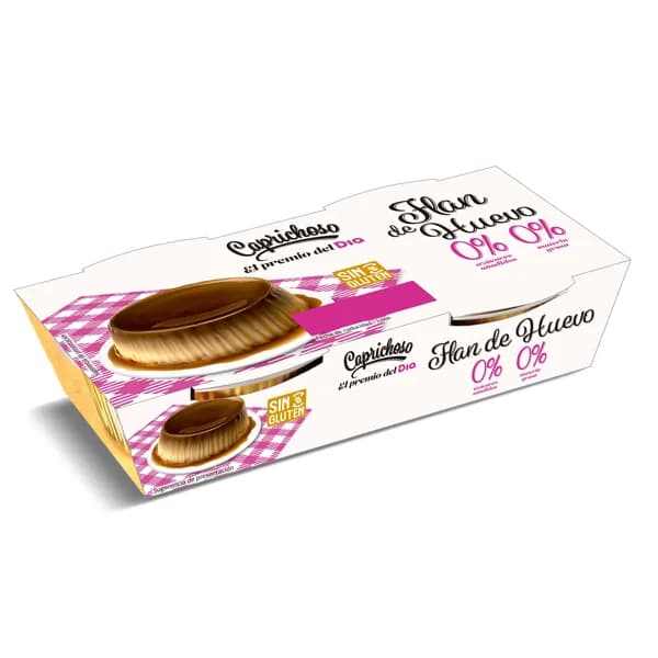 Flan de huevo doble 0% Caprichoso Dia pack 2 x 100 g - 0.2 kg - Imagen del producto en Findit