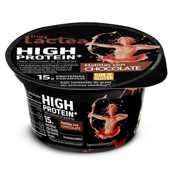Natillas de chocolate alta en proteínas Dia Láctea tarrina 150 g - 0.15 kg - Imagen del producto en Findit