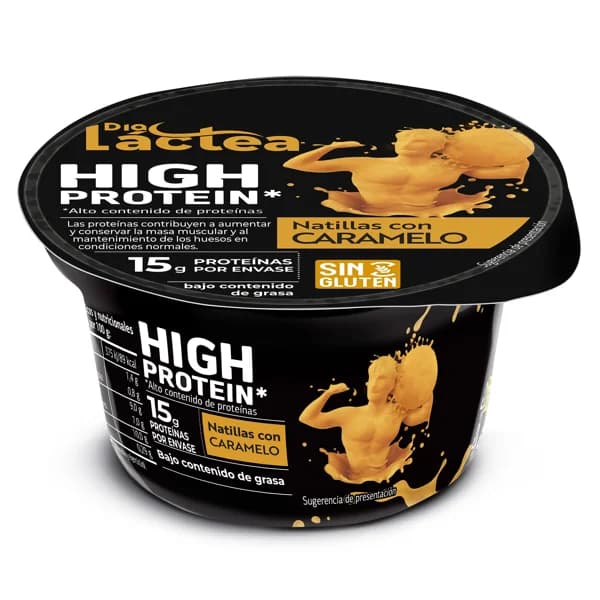 Natillas con caramelo alta en proteínas Dia Láctea tarrina 150 g - 0.15 kg - Imagen del producto en Findit