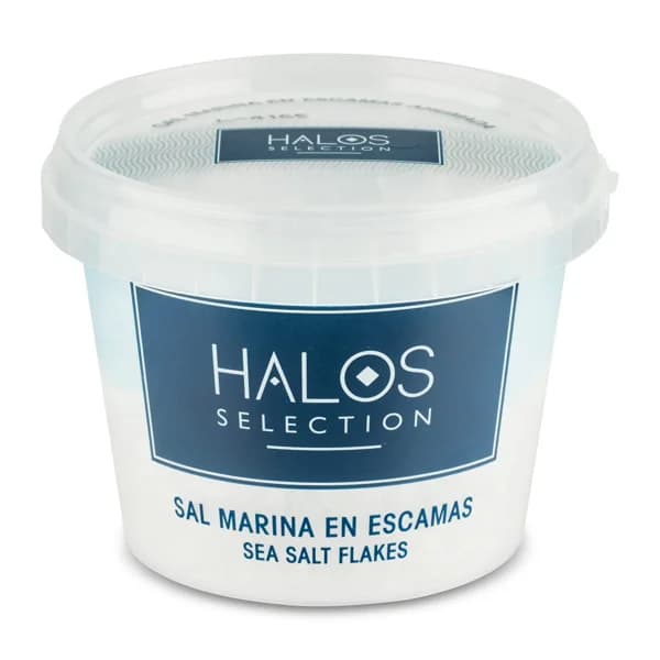 Sal marina en escamas Halos frasco 125 g - 0.12 kg - Imagen del producto en Findit