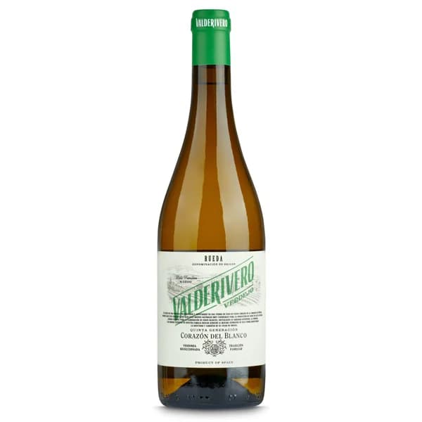 Vino blanco D.O. Rueda Verdejo Valderivero botella 75 cl - 1 ud - Imagen del producto en Findit