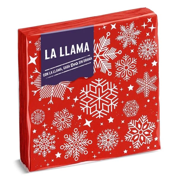 Servilletas Navidad 3 capas La Llama Dia bolsa 20 unidades - 1 ud - Imagen del producto en Findit