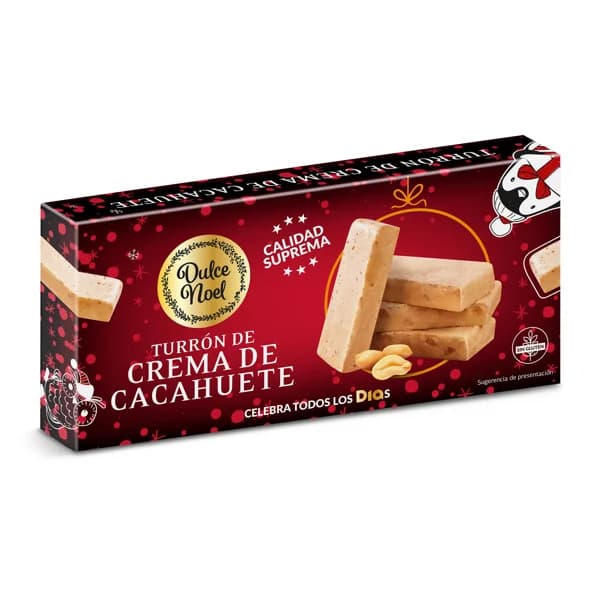 Turrón de crema de cacahuete Dulce Noel Dia caja 150 g - 1 ud - Imagen del producto en Findit