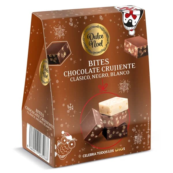 Surtido de turrones de chocolate crujientes Dulce Noel Dia bolsa 140 g - 1 ud - Imagen del producto en Findit