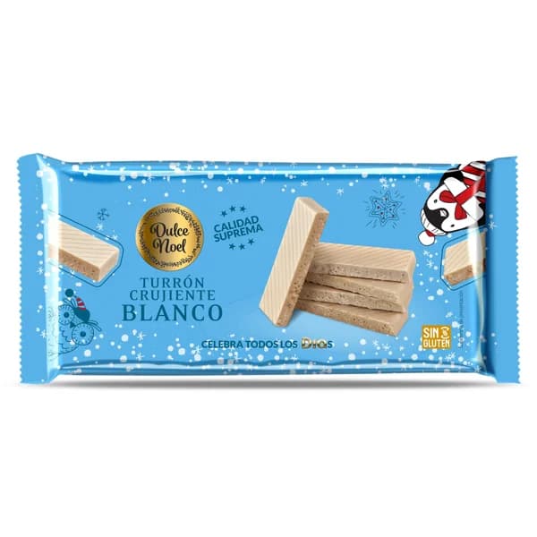 Turrón crujiente de chocolate blanco Dulce Noel Dia bolsa 150 g - 1 ud - Imagen del producto en Findit
