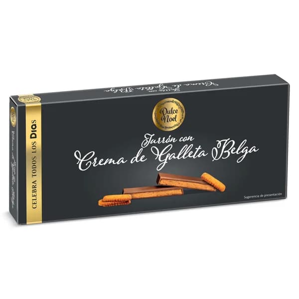 Turrón con crema de galleta belga Dulce Noel Dia caja 150 g - 1 ud - Imagen del producto en Findit