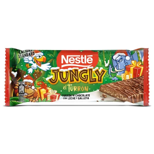 Turrón de chocolate con leche Nestlé Jungly 232 g - 1 ud - Imagen del producto en Findit