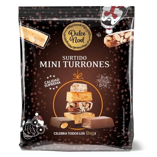 Surtido de mini turrones Dulce Noel Dia caja 280 g - 1 ud - Imagen del producto en Findit