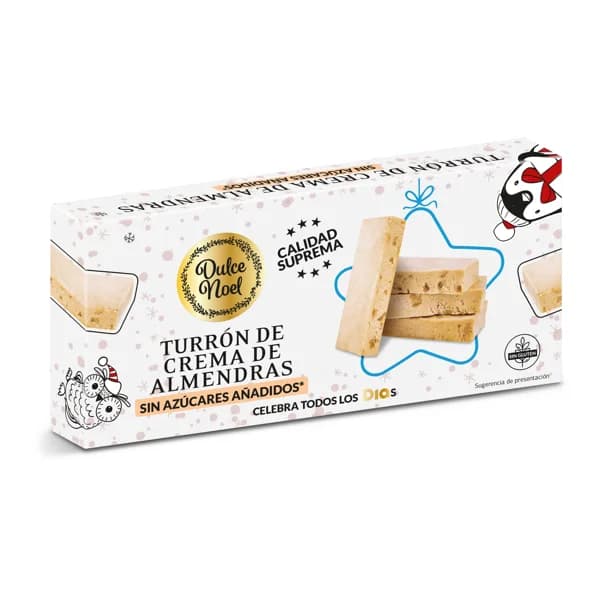 Turrón de crema de almendras sin azúcar Dulce Noel Dia caja 150 g - 1 ud - Imagen del producto en Findit