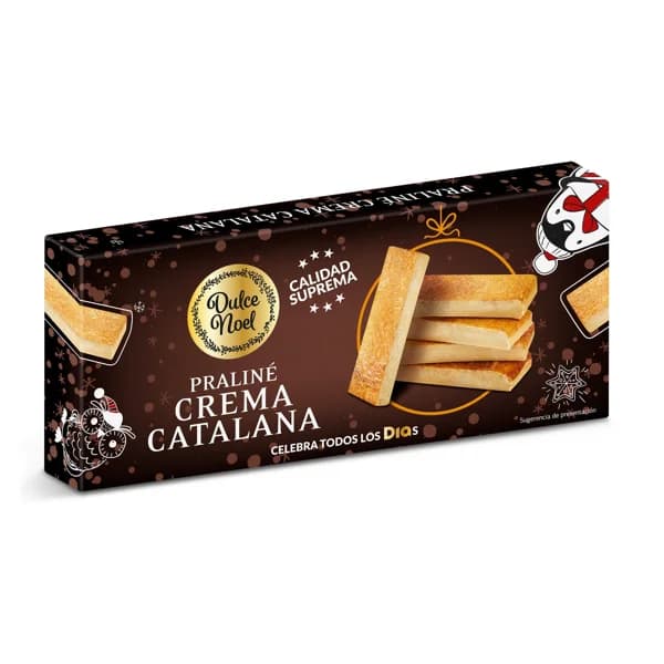 Turrón praliné de crema catalana Dulce Noel Dia caja 150 g - 1 ud - Imagen del producto en Findit