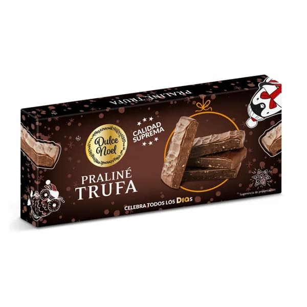 Turrón praliné de trufa Dulce Noel Dia caja 150 g - 1 ud - Imagen del producto en Findit