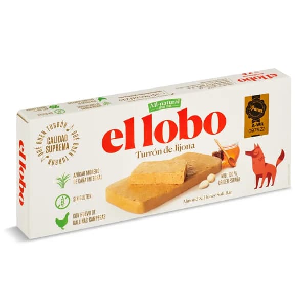 Turrón de jijona El lobo caja 185 g - 1 ud - Imagen del producto en Findit