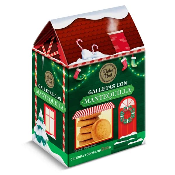 Galletas con mantequilla Dulce Noel Dia caja 125 g - 1 ud - Imagen del producto en Findit