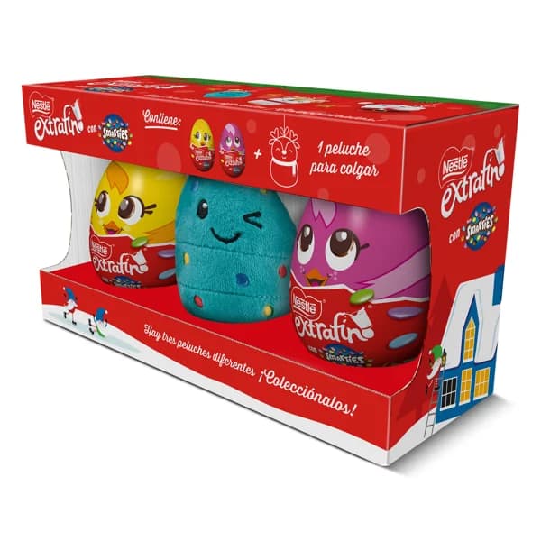 Huevos de chocolate más peluche Nestlé caja 80 g - 1 ud - Imagen del producto en Findit