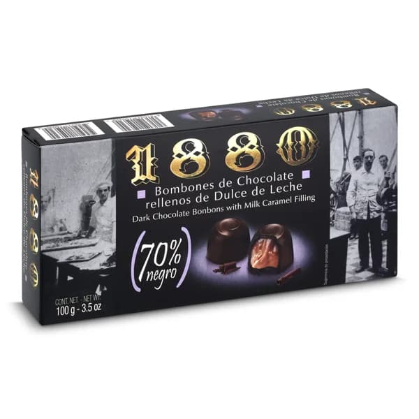 Bombones rellenos de dulce de leche 1880 caja 100 g - 1 ud - Imagen del producto en Findit