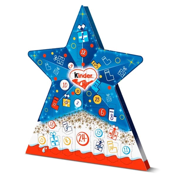 Calendario de adviento mix estrella Kinder caja 149 g - 0.15 kg - Imagen del producto en Findit