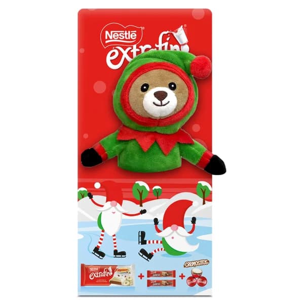 Mix de chocolatinas + peluche Nestlé Extrafino caja 140 g (modelos diferentes) - 1 ud - Imagen del producto en Findit
