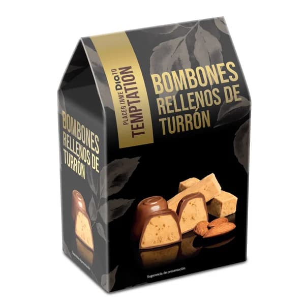 Bombones rellenos de turrón Temptation de Dia bolsa 208 g - 1 ud - Imagen del producto en Findit