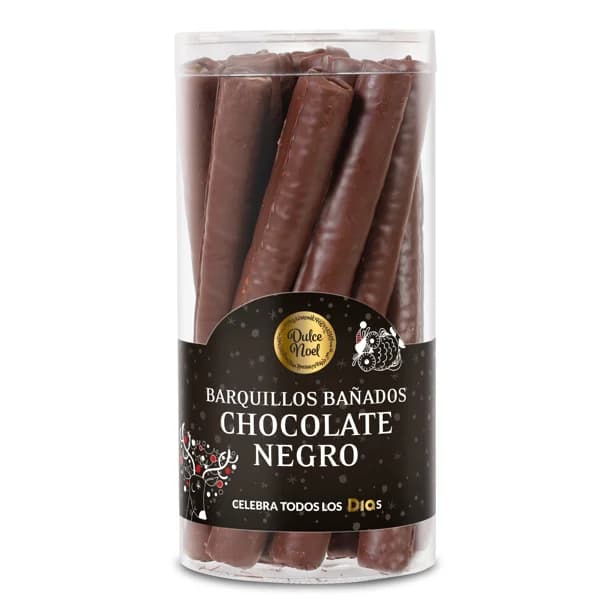Barquillo cubierto de chocolate negro Dulce Noel Dia caja 280 g - 1 ud - Imagen del producto en Findit