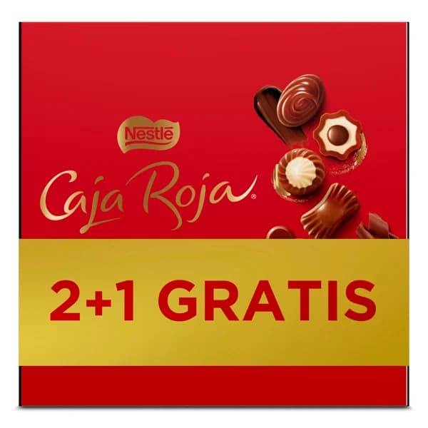 Bombones de chocolate Nestlé Caja Roja caja 3 x 100 g - 1 ud - Imagen del producto en Findit