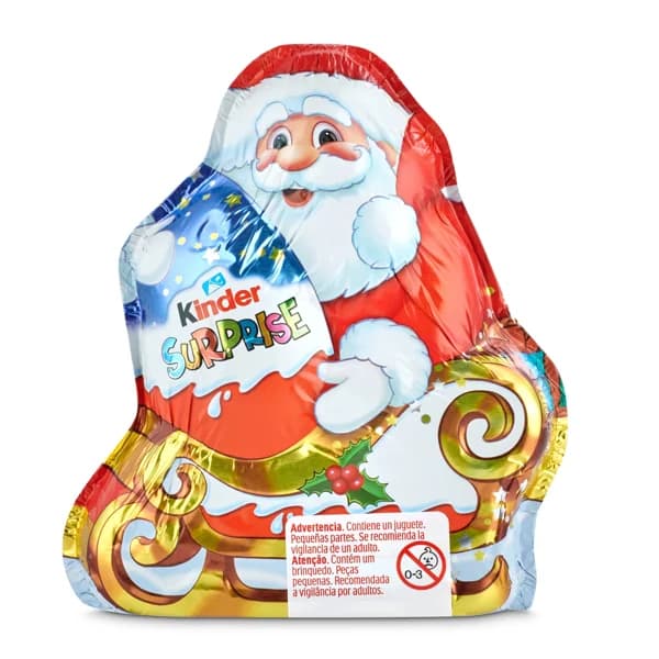 Figura de chocolate con leche Papá Noel Kinder 75 g - 1 ud - Imagen del producto en Findit