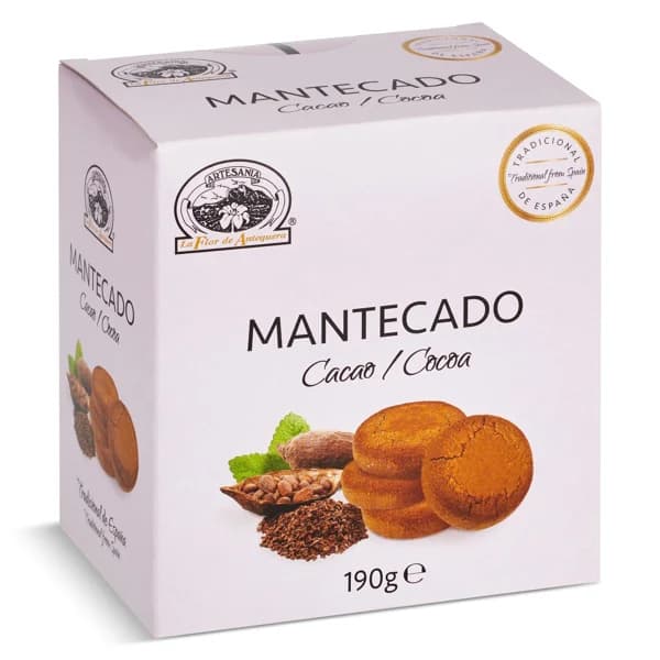 Mantecados de cacao La flor de Antequera caja 190 g - 1 ud - Imagen del producto en Findit