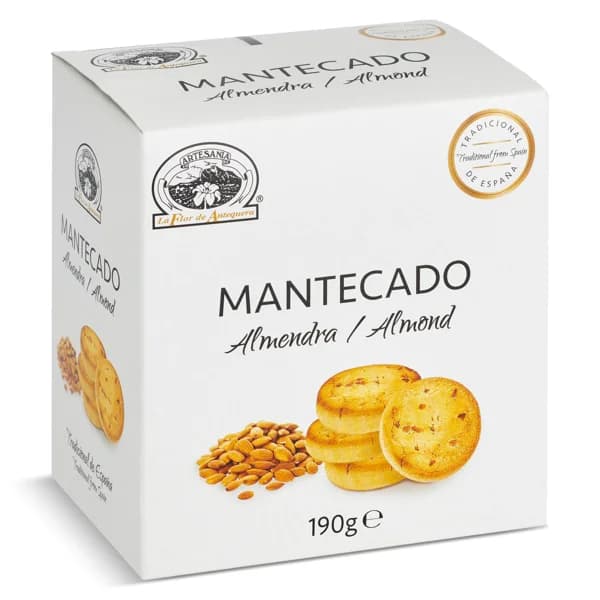 Mantecados de almendra La flor de Antequera caja 190 g - 1 ud - Imagen del producto en Findit