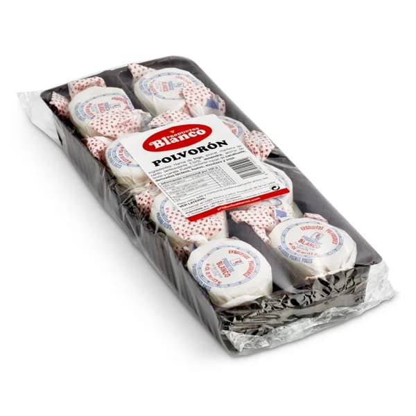 Polvorones Blanco bandeja 500 g - 1 ud - Imagen del producto en Findit