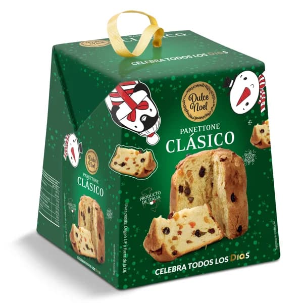 Panettone clásico con frutas Dulce Noel Dia caja 500 g - 1 ud - Imagen del producto en Findit