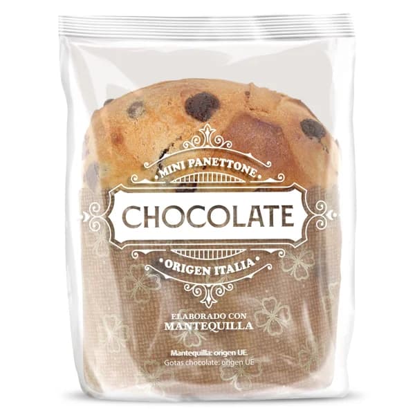 Mini panettone con pepitas de chocolate El Molino de Dia bolsa 100 g - 1 ud - Imagen del producto en Findit