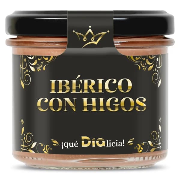 Paté de cerdo ibérico con higos Nuestra Alacena de Dia frasco 110 g - 1 ud - Imagen del producto en Findit