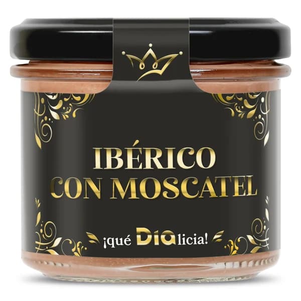 Paté de cerdo ibérico con moscatel Nuestra Alacena de Dia frasco 110 g - 1 ud - Imagen del producto en Findit