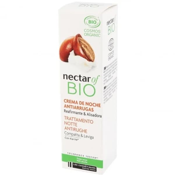 Crema de noche antiarrugas reafirmante & alisadora con manteca de karetiné para piles secas ecológica Nectar Of Bio 30 ml. - 0.03 l - Imagen del producto en Findit