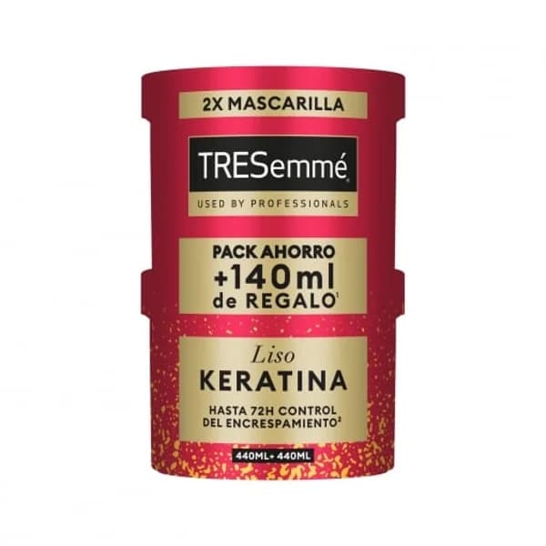 Macarilla liso keratina Tresemmé pack 2 unidades 440 ml. - 1 ud - Imagen del producto en Findit