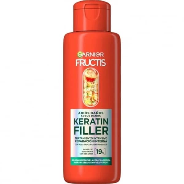 Tratamiento Intensivo Keratin Filler adiós daños con aceite de marula para cabello dañado Fructis Garnier 200 ml. - 0.2 l - Imagen del producto en Findit