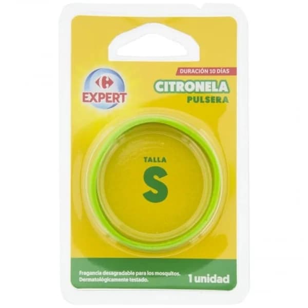 Pulsera antimosquitos citronela talla S Carrefour Expert 1 ud. - 1 ud - Imagen del producto en Findit