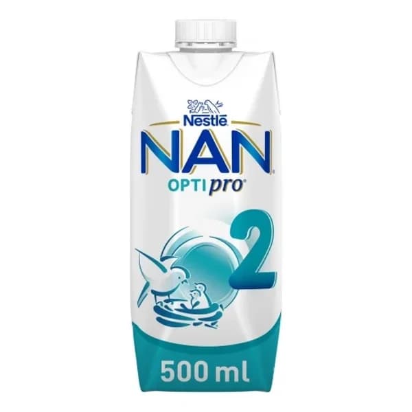 Leche infantil de continuación desde 6 meses líquida Nestlé Nan Optipro2 brik 500 ml. - 0.5 l - Imagen del producto en Findit