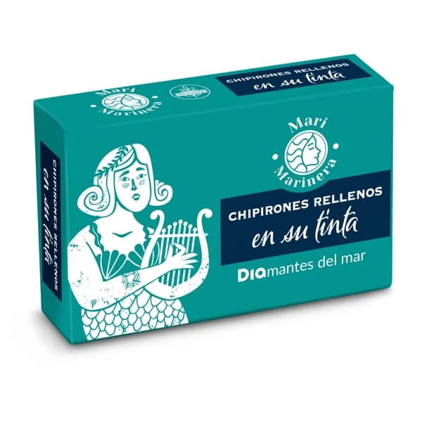 Chipirones rellenos en su tinta Mari Marinera de Dia lata 72 g - 1 ud - Imagen del producto en Findit