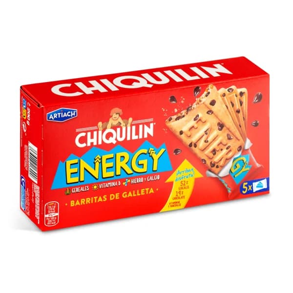 Galletas con chocolate energy Artiach Chiquilin caja 200 g - 0.2 ud - Imagen del producto en Findit