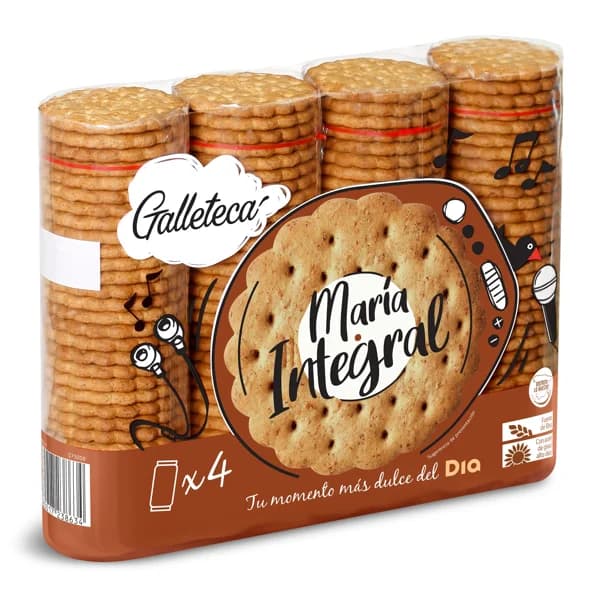 Galletas integrales maría Galleteca de Dia caja 800 g - 1 ud - Imagen del producto en Findit