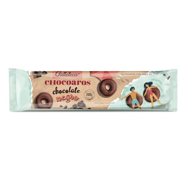 Roscos de galleta con chocolate negro chocoaros Galleteca de Dia bolsa 128 g - 0.13 kg - Imagen del producto en Findit