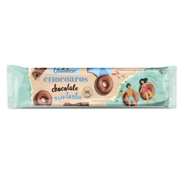 Roscos de galleta con chocolate con leche chocoaros Galleteca de Dia bolsa 128 g - 0.13 kg - Imagen del producto en Findit