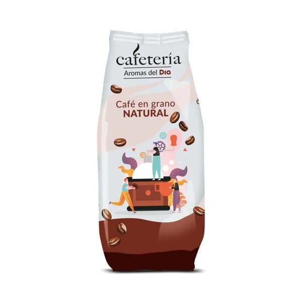 Café en grano natural Cafetería de Dia bolsa 500 g - 0.5 kg - Imagen del producto en Findit