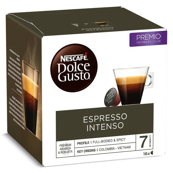 Café en cápsulas espresso intenso Nescafé Dolce Gusto caja 16 unidades - 15.97 ud - Imagen del producto en Findit
