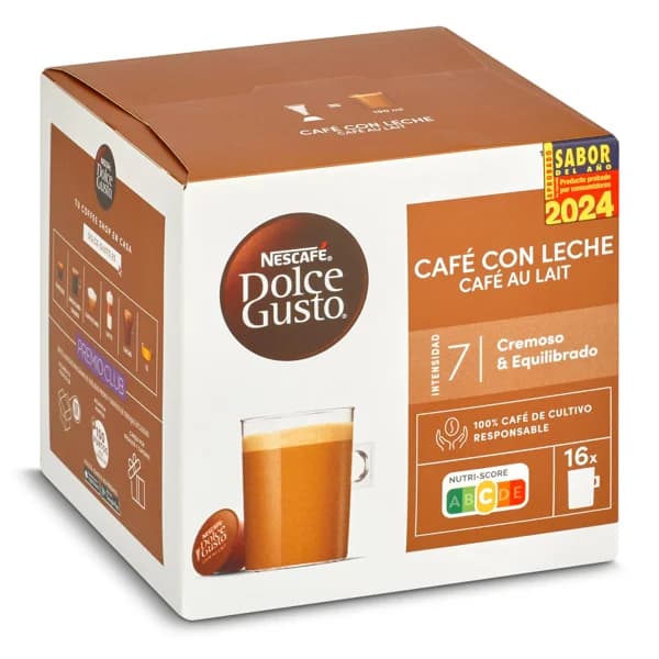 Café con leche en cápsulas Nescafé Dolce Gusto caja 16 unidades - 15.97 ud - Imagen del producto en Findit