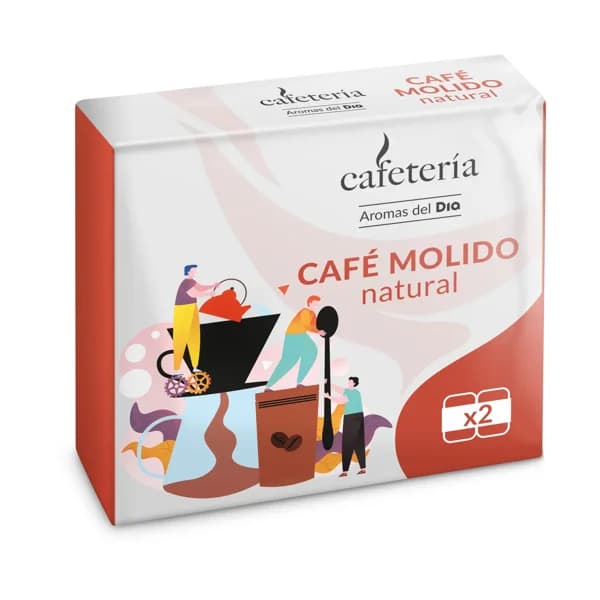 Café molido natural Cafetería de Dia bolsa 2 x 250 g - 0.5 kg - Imagen del producto en Findit