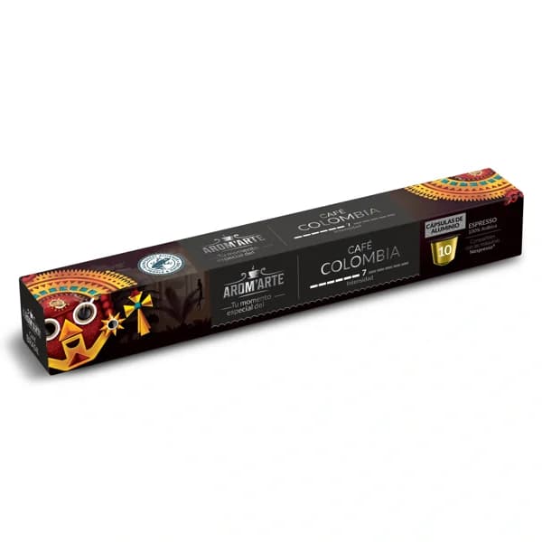 Café en cápsulas espresso Colombia Arom'arte  de Dia caja 10 unidades - 1 ud - Imagen del producto en Findit