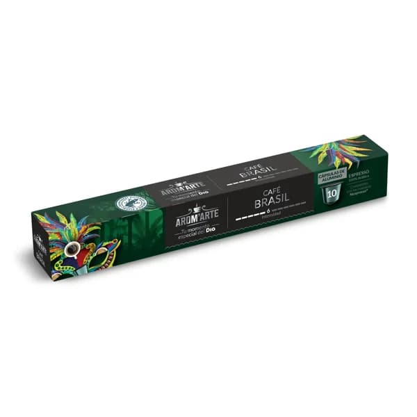 Café en cápsulas espresso Brasil Arom'arte  de Dia caja 10 unidades - 1 ud - Imagen del producto en Findit